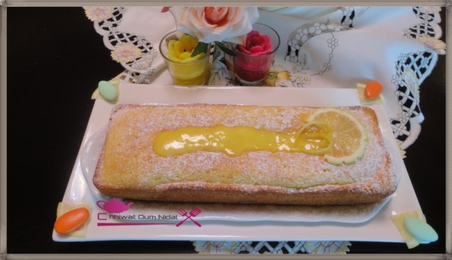 cake crème citron, creme, recette, cuisine oum nidal, cuisine marocaine, gateau, chhiwate, sucree, amande, شهيوات مغربية, أم نضال, وصفة, كيك بالحامض, كيك بالليمون, كريم الليمون, كريم الحامضو كريمة, كاطو, حلوى, حلويات, أطباق حلوة