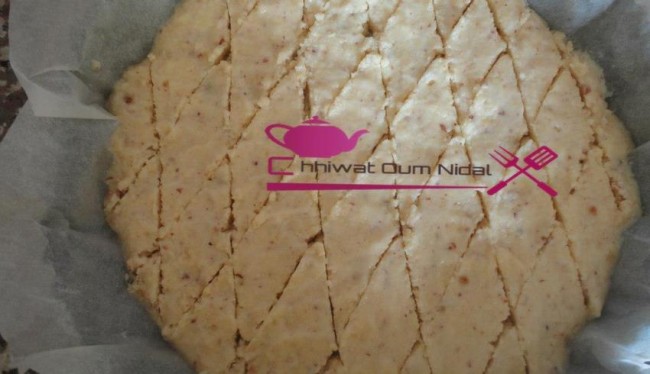 chhiwate, creme, besboussa, cuisine marocaine, cuisine oum nidal, cuisineoumnidal, gateau, om nidal, oum nidal, cake, recette, sucree, أطباق حلوة, أم نضال, ام نضال, حلوى, حلويات, شهيوات, شهيوات مغربية, البسبوسة, الحرشة, كيك, محليات, مطبخ أم نضال