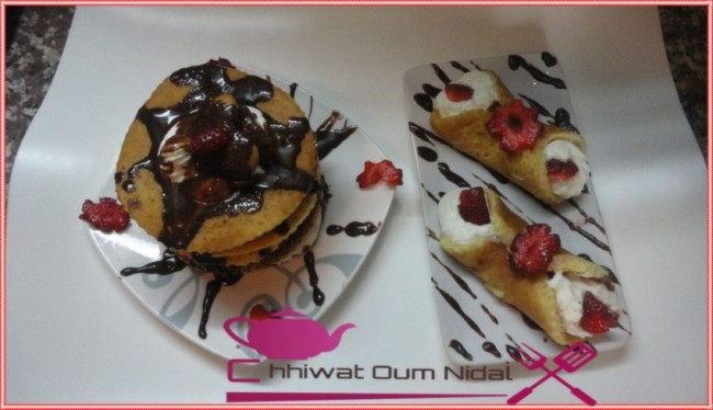 pancake, chhiwate, pan cake, pan cake crème chocolat, pan cake crème chantilly, cuisine marocaine, cuisine oum nidal, cuisineoumnidal, facile, gateau, om nidal, recette, recette facile, pancake chocolat banane, sucree, أطباق حلوة, أم نضال, ام نضال, حلويات, رغيفات حلوة, شهيوات, شهيوات مغربية, فطائر حلوة, بان كيك, بانكيك, بان كيك الشوكولا و الموز, بان كيك بكريم الشانتيي, بان كيك بكريم الشوكولا, مطبخ أم نضال, وصفات, وصفة, وصفة سهلة