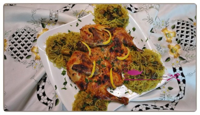 poulet sauce yaourt et tomate au four, chhiwate, plats poulets, cuisine marocaine, cuisineoumnidal, sauce yaourt et tomate, vermicell, om nidal, poulet aux vermicells, recette, أم نضال, صلصة الياغورت و الطماطم, دجاج بصلصة الياغورت و الطماطم في الفرن, , الداند, شهيوات مغربية, دجاج بالشعرية الصينية, مطبخ أم نضال, أطباق الدجاج, وصفة