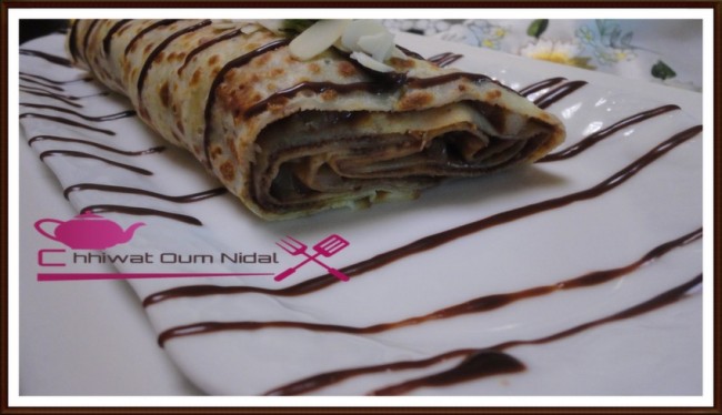 cake, crepe roulee chocolat poire, crepe chocolat, chhiwate, chocolat, cuisine marocaine, cuisine oum nidal, cuisineoumnidal, facile, crepe, gateau, om nidal, recette, recette facile, sucree, أطباق حلوة, أم نضال, ام نضال, حلويات, شهيوات, شهيوات مغربية, كريب رولي بالشوكولا و الاجاص,كريب, فطائر حلوة, رغيفات حلوة, مطبخ أم نضال, ملفوف الكريب بالوز و الشوكولا, وصفات, وصفة, وصفة سهلة, 