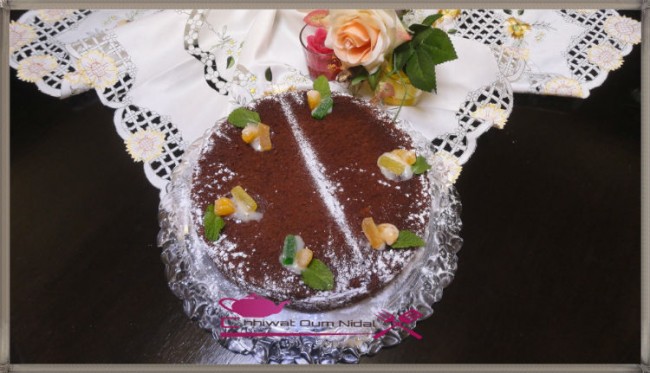 مويلو, شوكولا, بودرة اللوز, كيك, سائل, ام نضال, شهيوات مغربية, وصفة, حلويات, gateau, cake, moelleux, chocolat, cuisine marocaine, oum nidal, recette, chhiwate