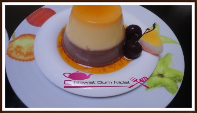 flan chocolat et vanille, flan caramel, flan chocolat, flan vanille, chhiwate, flan facile, cuisine, cuisine marocaine, cuisine oum nidal, cuisineoumnidal, dessert, facile, gateau, oum nidal, recette, sucree, أطباق باردة, أطباق حلوة, أم نضال, ام نضال, فلان سهل و رائع, فلان طبقات, حلوى, حلويات, ديسير, سهلة, شهيوات, شهيوات مغربية,فلان شوكولا و فاني بالكراميل, فلان شوكولا, فلان فاني, كاطو, مثلجات, محليات, مطبخ أم نضال, وصفات, وصفة