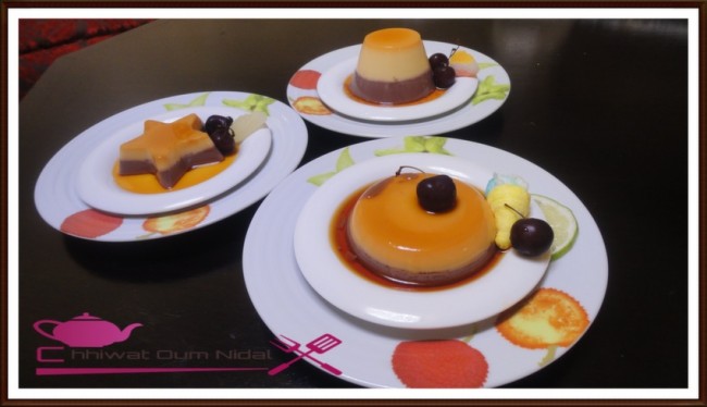 flan chocolat et vanille, flan caramel, flan chocolat, flan vanille, chhiwate, flan facile, cuisine, cuisine marocaine, cuisine oum nidal, cuisineoumnidal, dessert, facile, gateau, oum nidal, recette, sucree, أطباق باردة, أطباق حلوة, أم نضال, ام نضال, فلان سهل و رائع, فلان طبقات, حلوى, حلويات, ديسير, سهلة, شهيوات, شهيوات مغربية,فلان شوكولا و فاني بالكراميل, فلان شوكولا, فلان فاني, كاطو, مثلجات, محليات, مطبخ أم نضال, وصفات, وصفة