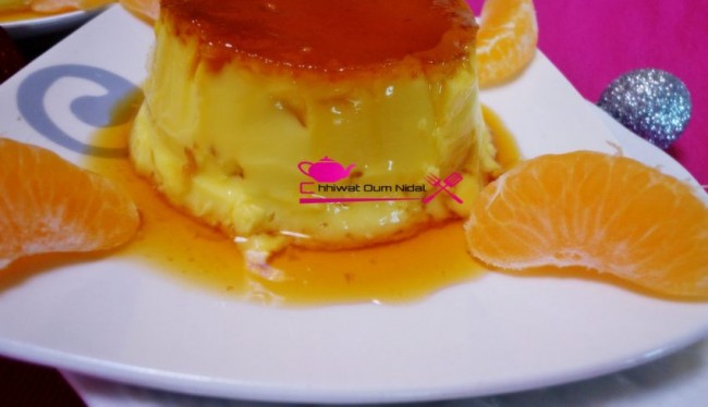 flan caramel, crème renversée, cuisine oum nidal, cuisine marocaine, recette, flan au four, flan au bain marie, chhiwate, sucrée, sucree, creme renverse, شهيوات مغربية, أم نضال, وصفة, فلان كراميل بلكريمة, فلان في الفرن, فلان مقلوب, محليات, أطباق حلوة, 