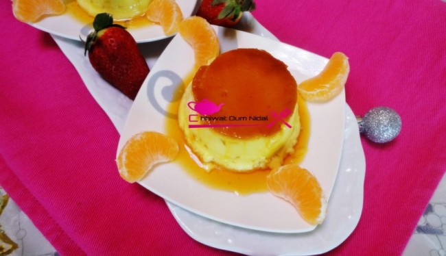 flan caramel, crème renversée, cuisine oum nidal, cuisine marocaine, recette, flan au four, flan au bain marie, chhiwate, sucrée, sucree, creme renverse, شهيوات مغربية, أم نضال, وصفة, فلان كراميل بلكريمة, فلان في الفرن, فلان مقلوب, محليات, أطباق حلوة,