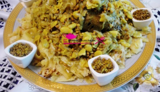 refissa, refissa au poulet, cuisine marocaine, cuisine oum nidal, recette, Trigonella, plats pulets, lentilles, chhiwate, شهيوات مغربية, أم نضال, وصفة, اطباق الدجاج, الرقيسة بالدجاج البلدي, الرفيسة بالعدس و الفول, الرفيسة العمية, الحلبة, راس الحانوت, المساخن, التريد, مسمن الرفيسة, الملوي, شهيوات السبوع, المولود الجديد, العقيقة