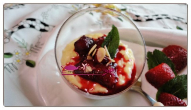 dessert riz et fraise, chhiwate, cuisine, cuisine marocaine, cuisine oum nidal, cuisineoumnidal, dessert, facile, compote fraise, flan riz, fruits rouge, gateau, oum nidal, recette, sucree, أطباق حلوة, أم نضال, ام نضال, حلوى, حلويات, ديسير, سهلة, شهيوات, شهيوات مغربية, حلويات, محلى الروز والفراولة, فلان بالمحلى الارز و الفريز, فلان الروز, فواكه, كاطو, محليات, مطبخ أم نضال, وصفات, وصفة