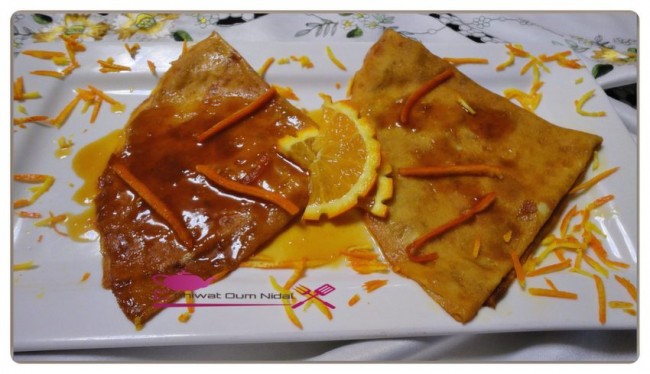 crepe, chhiwate, crepe orange et citron, crepe, crepe suzette, cuisine marocaine, cuisine oum nidal, cuisineoumnidal, facile, gateau, om nidal, recette, recette facile, sucree, أطباق حلوة, أم نضال, ام نضال, حلويات, رغيفات حلوة, شهيوات, شهيوات مغربية, فطائر حلوة, كريب, كريب بالليمون و الحامض, مطبخ أم نضال, كريب سوزيت, وصفات, وصفة, كريب بالبرتقال, وصفة سهلة