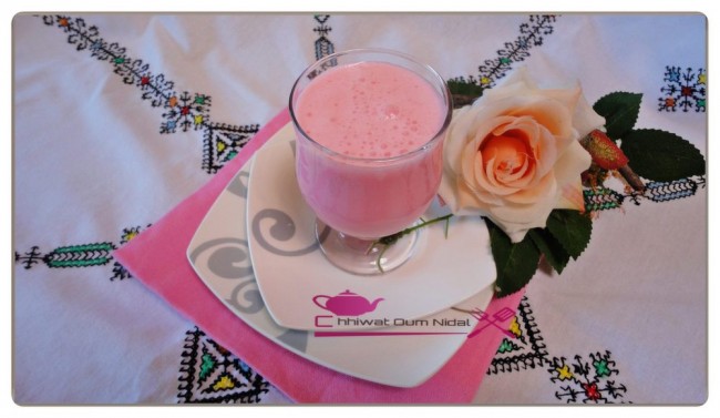 jus, chhiwate, raibi, cuisine, cuisine marocaine, cuisine oum nidal, cuisineoumnidal, dessert, facile, grenad, oum nidal, recette, sucree, أطباق حلوة, أم نضال, ام نضال, رايبي, سهلة, شهيوات, شهيوات مغربية, عصير الرمان, عصير اللبن, محليات, مطبخ أم نضال, وصفات, وصفة