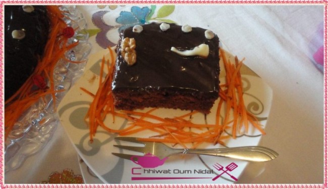 cake, cake carotte, cake chocolat, chhiwate, cake cacao, cake facile, cake réussi, cuisine marocaine, cuisine oum nidal, cuisineoumnidal, gateau, om nidal, recette, plats sucrés, anniversaire, sucree, أطباق حلوة, أم نضال, ام نضال, حلوى, حلويات, شهيوات, شهيوات مغربية, كاطو, كيك لذيذ , كيك الجزر, كيك الشوكولا, كيك سهل و ناجح, عيد الميلاد, كيك, مطبخ أم نضال, وصفات, وصفة