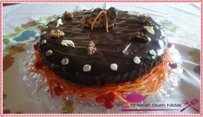 cake, cake carotte, cake chocolat, chhiwate, cake cacao, cake facile, cake réussi, cuisine marocaine, cuisine oum nidal, cuisineoumnidal, gateau, om nidal, recette, plats sucrés, anniversaire, sucree, أطباق حلوة, أم نضال, ام نضال, حلوى, حلويات, شهيوات, شهيوات مغربية, كاطو, كيك لذيذ , كيك الجزر, كيك الشوكولا, كيك سهل و ناجح, عيد الميلاد, كيك, مطبخ أم نضال, وصفات, وصفة