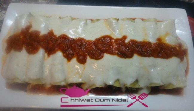 chhiwate, cuisine, cuisine marocaine, cuisine oum nidal, cuisineoumnidal, canneloni sauce bolognaise, canneloni sauce tomate et viandes hachées, caneloni, canneloni, oum nidal, recette, recette facile, sauce tomate, أطباق مالحة, أم نضال, ام نضال, شهيوات, شهيوات مغربية, صلصة الطماطم, كانيلوني بصلصة البولونيز,كانيلوني بصلصة الطماطم و الكفتة, مطبخ, مطبخ أم نضال, معجنات, وصفة, وصفة سهلة, وصفة عشاء