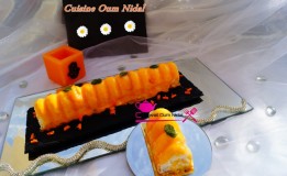 Entremet Bûche à la pêche
