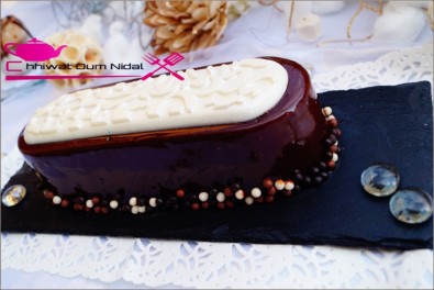 buche aux 3 chocolats et glacage (1)