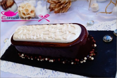 buche aux 3 chocolats et glacage (3)