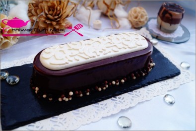 buche aux 3 chocolats et glacage (4)