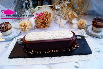 buche aux 3 chocolats et glacage (5)