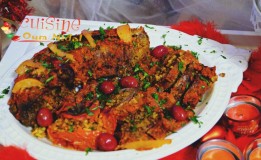 وصفة مغربية لذيذة: الطحال محشو بالروز و الكفتة