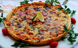 كيش بحشوة الدجاج اللذيذة جدا وعجين مقرمش و ناجح 100%/ Quiche au  poulet