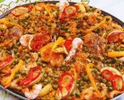 بايلا الاكلة الاسبانية الشهيرة بالدجاج و فواكه البحر بطريقة سهلة و لذيذة/Paella