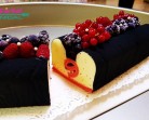 كاطو كلاصي راقي و رائع بتجانس مذاقات و تناسق ألوان entremet velour noir